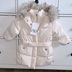 Zara down jacket 18-24M